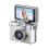 Digital Camera Keychain with180 Flip Screen and Art 1