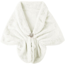 Xale feminino com pérolas e strass, 1 peça