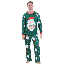Family Matching Pajamas Set: Dad's Long Sleeve Top & Pants, Printed Sleepwear, Christmas Loungewear – Compatible with Family Matching