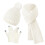 Strickmütze, Schal und Handschuhe Set Damen Unisex 1