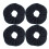 Mikrofiber hårtørrer scrunchies4-pak sorte 1