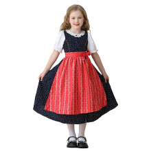 AWZXDE European Style Dirndl Dress for Girls Traditional German Oktoberfest Festival