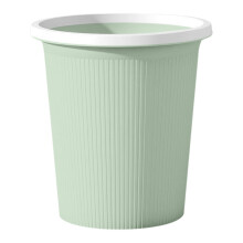 Sleek Ribbed Plastic Trash Can – Small Wastebasket for Bathrooms, Kitchens, Offices, Dorms & Kids Rooms