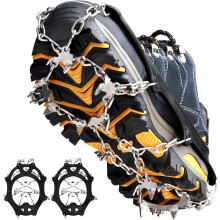 Crampons Ice Cleats for Boots Black Anti-Slip Steel Spikes