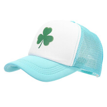 Groene klaver baseballpet, unisex, verstelbaar