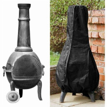 Patio Heater Cover Outdoor Waterproof Black 1.22m