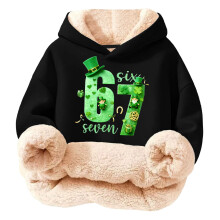 Kids Multicolor Graphic Hoodie Sweatshirt Soft Fleece