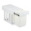Pull-Out Waste Bin with Lid - White, Space-Saving 1