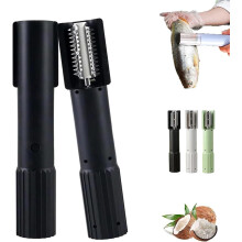 Electric Coconut Grater Machine, Handheld Scraper/Shredder, Stainless Steel, Waterproof, Long Battery Life (Black)