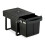 Pull-Out Waste Bin, Black - Space-Saving Kitchen Solution 1