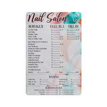 Nail Salon Price List Poster (2)- Suitable For Office, Home Kitchen, Living Room, Wall Art Decoration