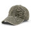 Distressed Denim Baseballkasket – Justerbar Snapback, Grøn 1