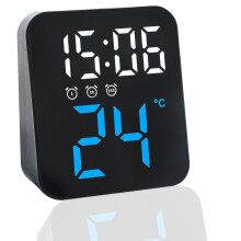 LED-es ébresztőóra digitális kijelzővel és USB-tápellátással