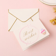 Valentine's Day Greeting Card Set, 1 Pack Floral Birthday Thank You Blessing Card for Couples, Romantic Handmade Paper Card,C