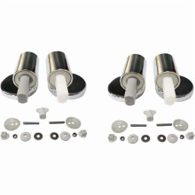 Pack Traditional & Contemporary Toilet Seat Replacement Kit with Quick Release Soft Close Hinges, Top Fixing Hinges