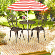 3-teiliges Garten-Bistro-Set im Antik-Design