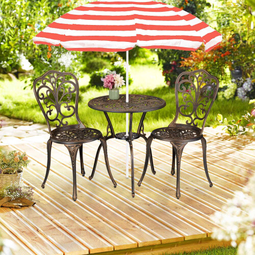 3-teiliges Garten-Bistro-Set im Antik-Design