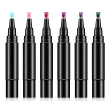 Nail Pen, Professional Nail Pen Set-6 Colors Per Set, 3 in 1 Quick Dry Polish Pens for Women, Easy Gel Nails Polish Pens for Nails Art