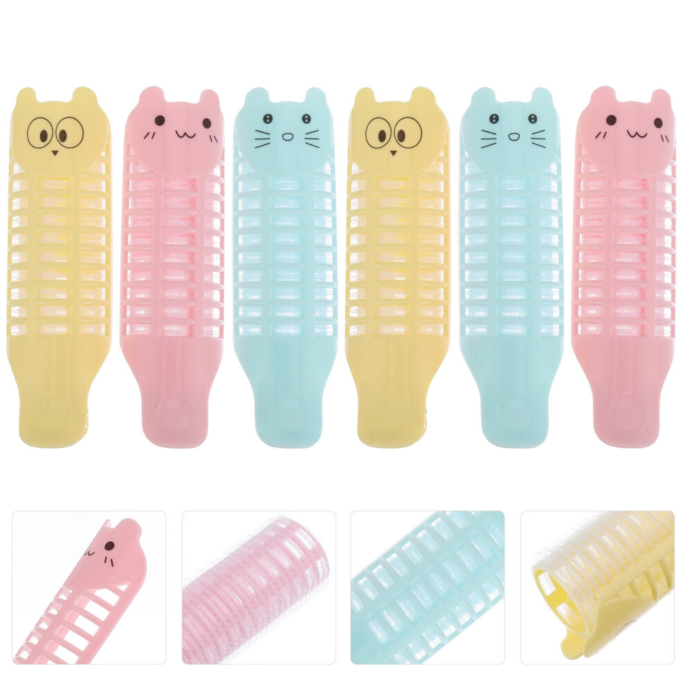 6Pcs Curling Rollers for Women with Self Grip Feature and Assorted Color for Daily Use