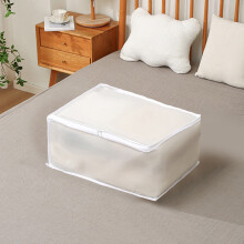 Clear Foldable EVA Storage Box | Moistureproof Under-Bed Organizer for Pillows, Blankets, Coats | Stackable & Translucent | Multiple Sizes