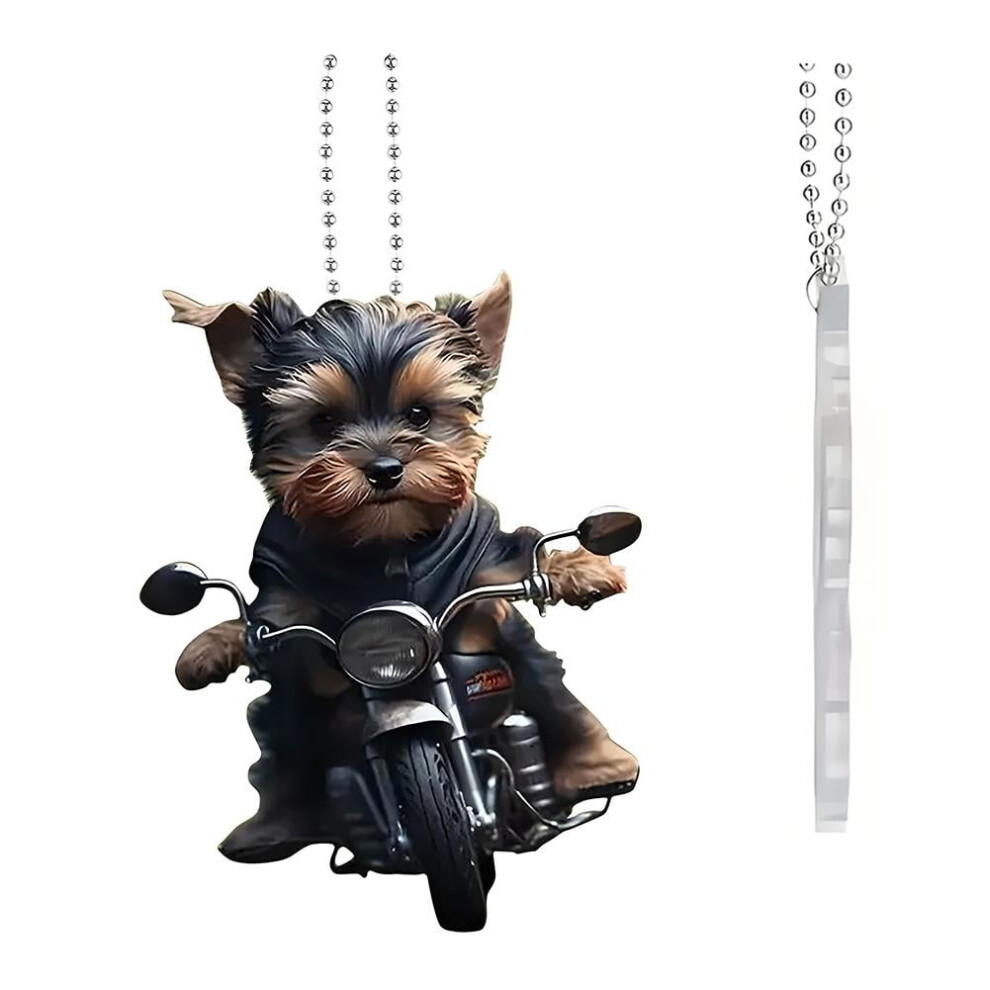 Cartoon Dog Car Ornament, 2D Acrylic Hangable Pendant For Vehicle Rearview Mirror Interior Decoration 9180479755425