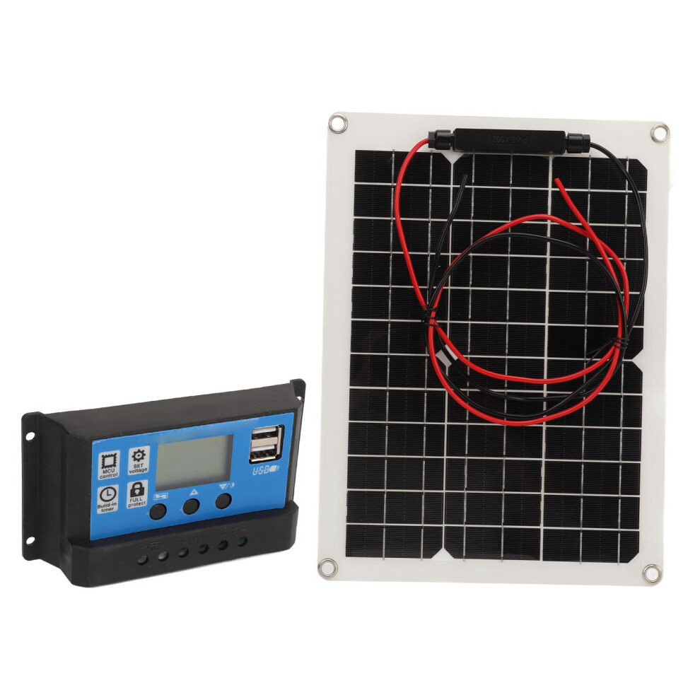 15W 12V/24V Solar Panel Kit With 50A Controller, Ip67 Waterproof 5041387084592