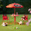 4-teiliges Campingmöbel-Set für Kinder mit Sonnenschirm 1