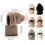 Women's Windproof Thermal Beanie Hat 3-in-1 Set White 3