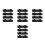 16Pcs Adjustable Nylon Universal Eating Cuff Strap Black Disabled Aid 1