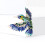 Broche colibri en émail bleu ou rouge, alliage, 4 cm 4