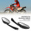 2PCS Motorcycle Rearview Mirrors Wide Angle, Shockproof Handlebar Side Glass 6