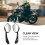 2PCS Motorcycle Rearview Mirrors Wide Angle, Shockproof Handlebar Side Glass 5