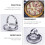 Anel prateado para molho de bolos e pizzas (1 unidade) 6