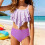 Girls' bikini set with adjustable straps and ruffles, 6