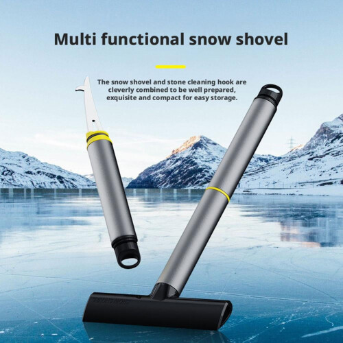 Multifunctional alloy snow shovel ice scraper 2