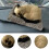 Brinquedo de pelúcia de gato em carvão de bambu com som, 27 x 19 cm (10,6 x 7,5 polegadas) 2