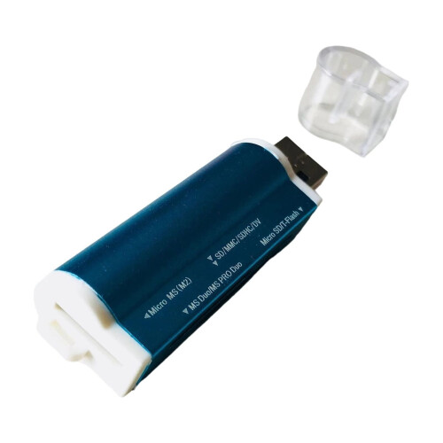 USB 2.0 minnekortleser for SD TF MicroSDHC MS