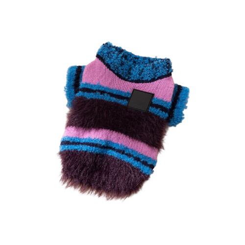 Suéter clássico de lã polar para cães, roxo escuro, tamanho XL