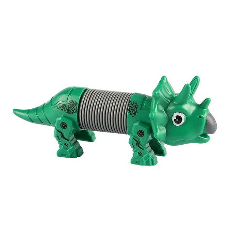 Triceratops Sanserør Grønne 16x6cm