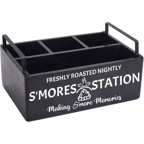 Porte-barres S'mores avec poignées, style campagnard