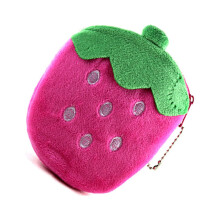 Monedero pequeño para mujer, monedero con diseño de frutas, peluche, 1 unidad, uso diario.