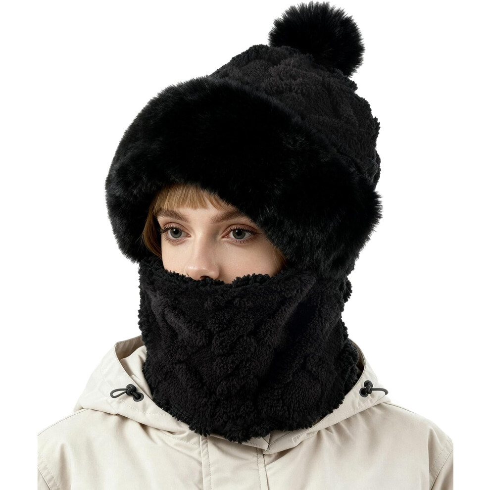 Balaclava Ski For Women Men, Winter Fleece Wind-Resistant Warm Cover And Warmer For Cycling Skiing 9551475046457