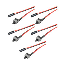 Cabo de alimentação para PC, 50cm, 2 pinos, para botão de reset em placas-mãe.