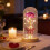 Veilleuse rose et papillon à douce lumière 1