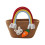 Osterhasenkorb, handgewebte Seiltasche mit Regenbogen 1