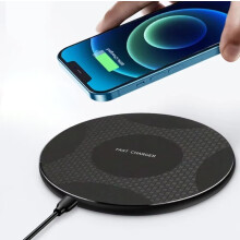 Trådlös snabbladdningsplatta för iPhone och Samsung med
