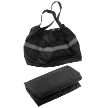 Basket liner and cover for the front basket of mobility vehicles, elastic basket Black
