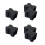 Automobile Rubber Front Coil Spring Boosters Set, Rubber Coil Spacers, 1.5" Thick Car Coil Spring Spacers 1