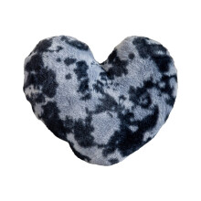 Heart Shaped Throw Pillows, Soft & Fluffy Decorative Pillows for Bed/Couch/Chair – Valentine's, Anniversary, Birthday, Christmas Gifts (Black)