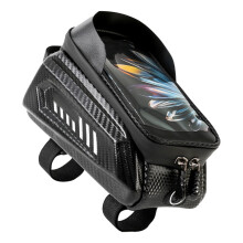 Bolsa para cuadro de bicicleta, bolsa frontal para cuadro de bicicleta, impermeable, con pantalla táctil, para tubo superior de bicicletas de